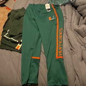 I am selling brand new University of Miami Basketball warmup pants